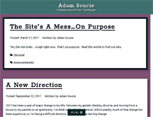 Tablet Screenshot of adamsoucie.com